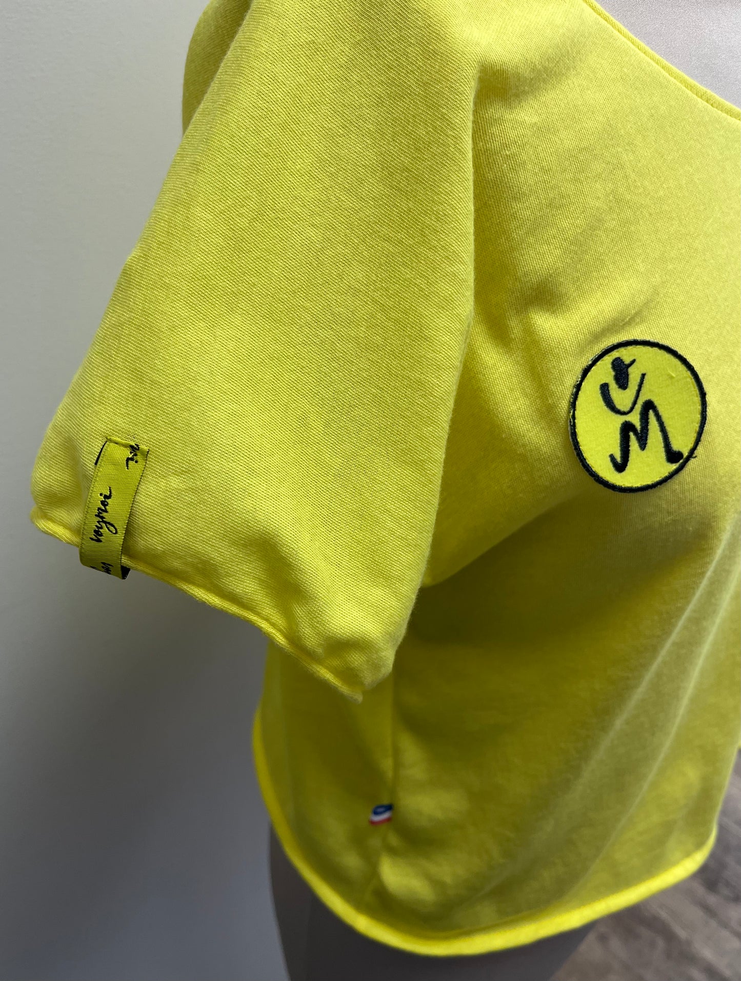 Tee-shirt jaune coton 100%, très léger