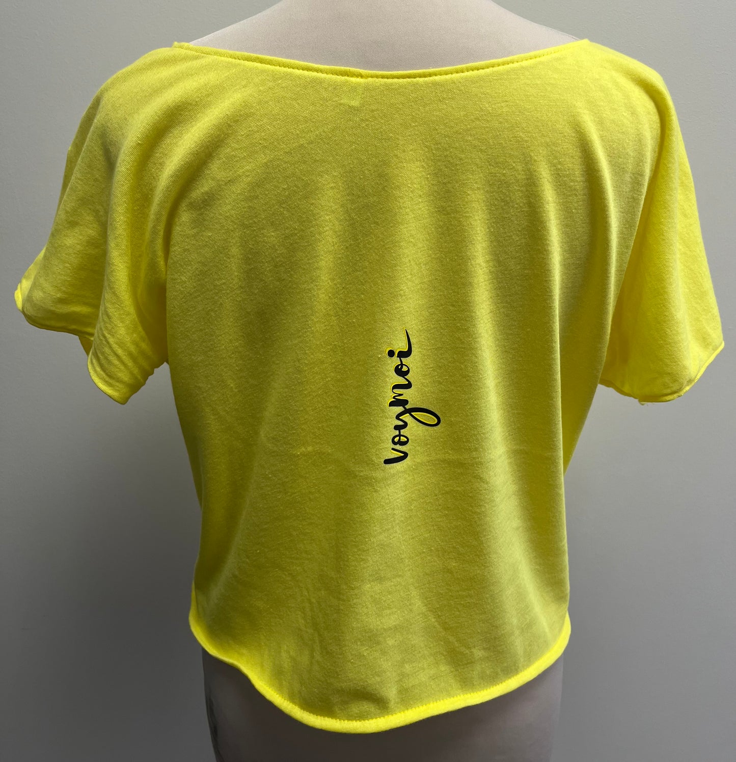 Tee-shirt jaune coton 100%, très léger