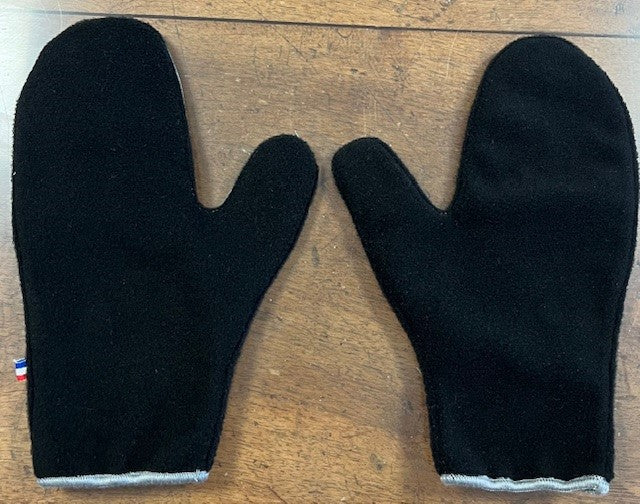 MOUFLES REFLECHISSANT FOND POLAIRE NOIRE
