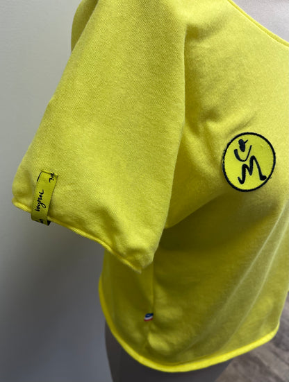 Tee-shirt jaune coton 100%, très léger